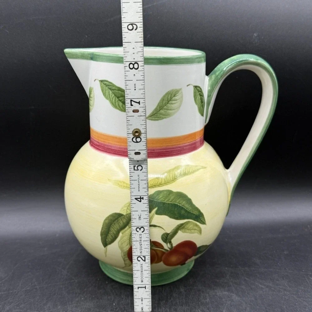 Villeroy & Boch French Country Pitcher Large Yellow Green Cottage Boho